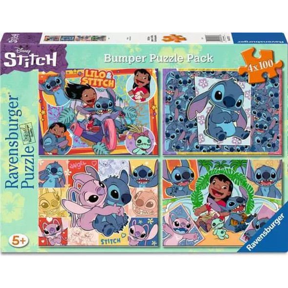 Stitch 4x100pc Puzzles Stitch 4x100pc Puzzles