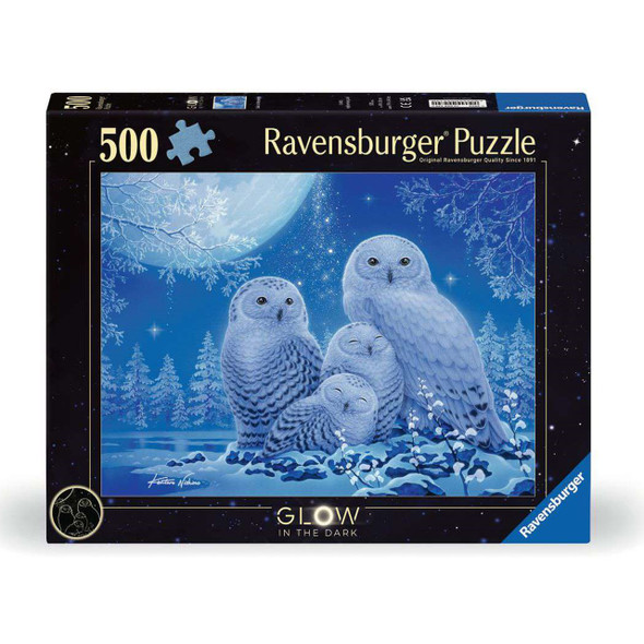 Owls in the Moonlight - Glow 500pc Puzzle