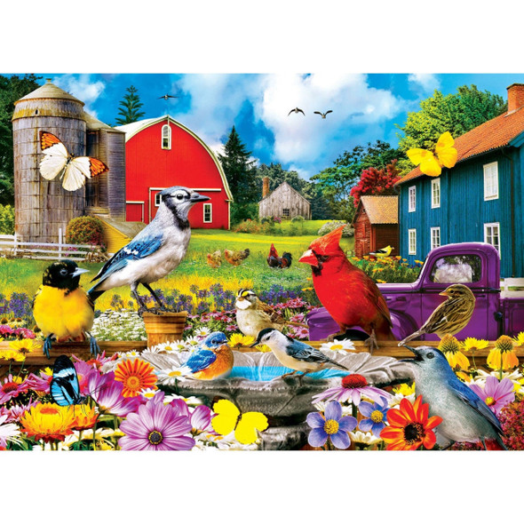 On The Fence Birds 1000pc Puzzle