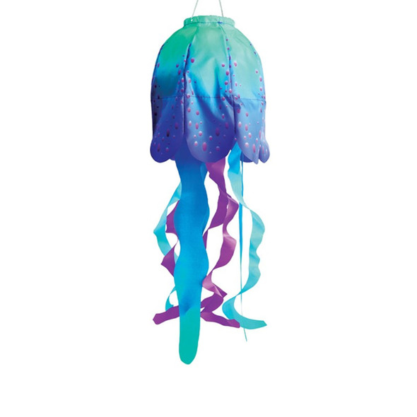 18in Blue Jellyfish 3D Windsock