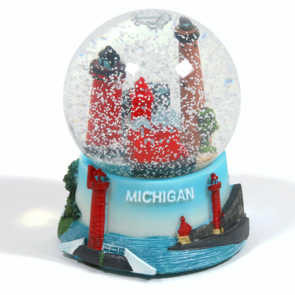 SW MI Lighthouse Snow Globe