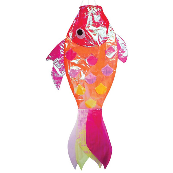 Iridescent Hot Damsel 48in Fish Windsock