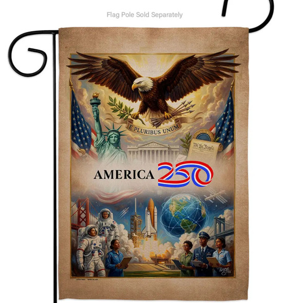 250th Eagle Liberty Garden Flag