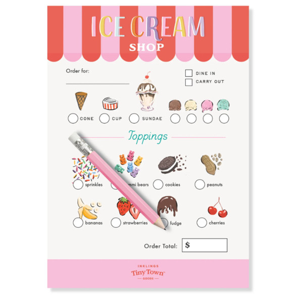 Ice Cream Shop Notepad