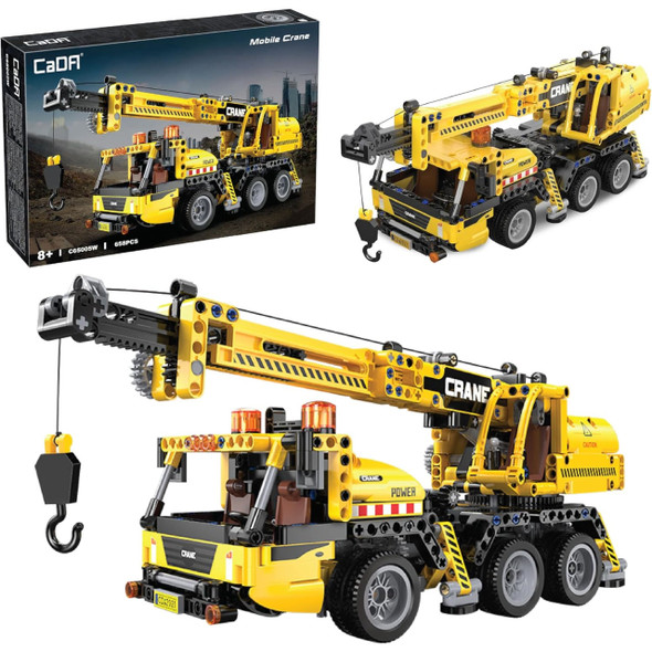CaDA Building Bricks: Mobile Crane - 658pcs