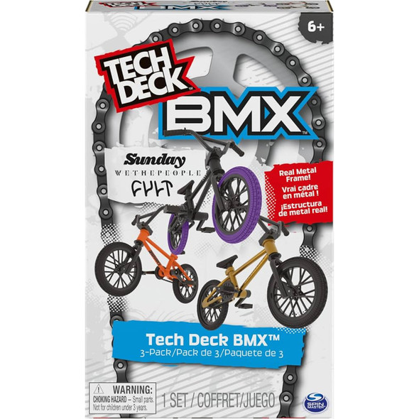 BMX Tech Deck Finger Bike 3 pack