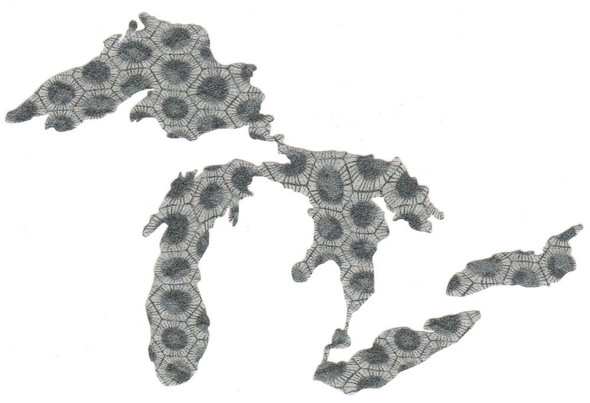 Great Lakes Proud Sticker - Petoskey Stone