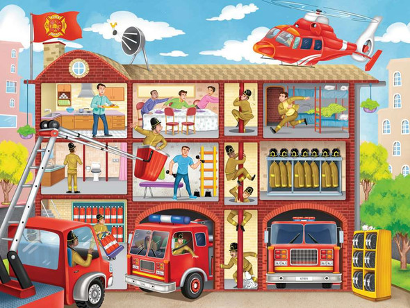 Firehouse Frenzy 100 pc XXL puzzle