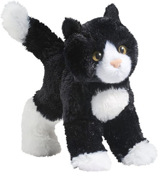 Snippy Black/White Cat Plush