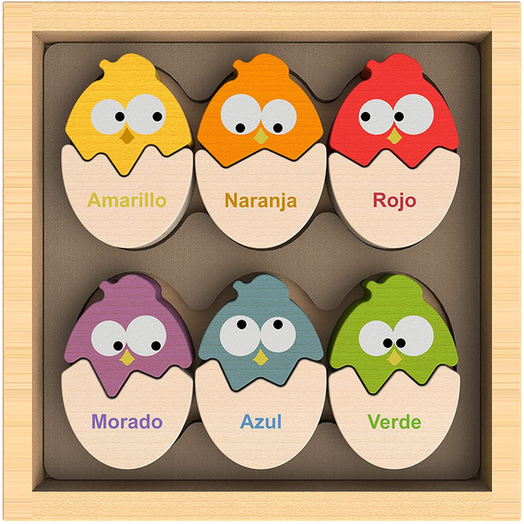 Color 'n Eggs Wood Puzzle