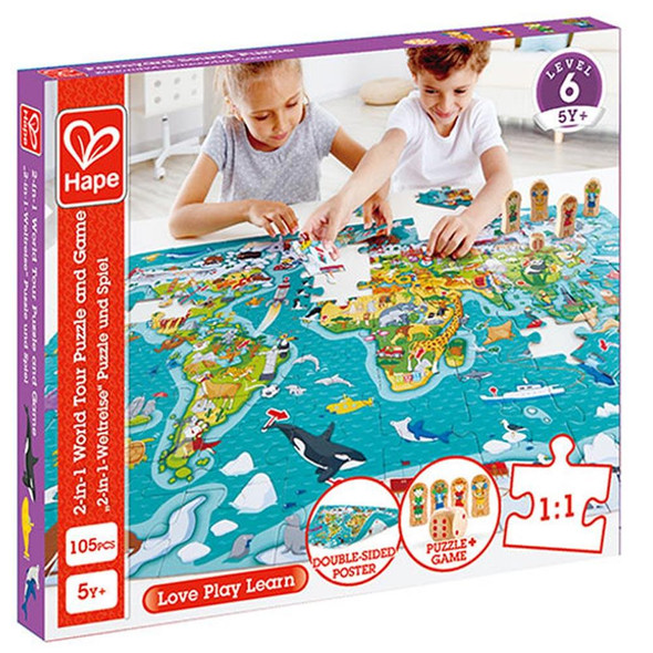 World Tour 105pc Floor Puzzle