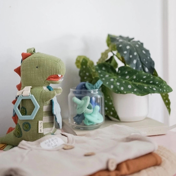 Link and Love Activity Plush with Teether - Dino