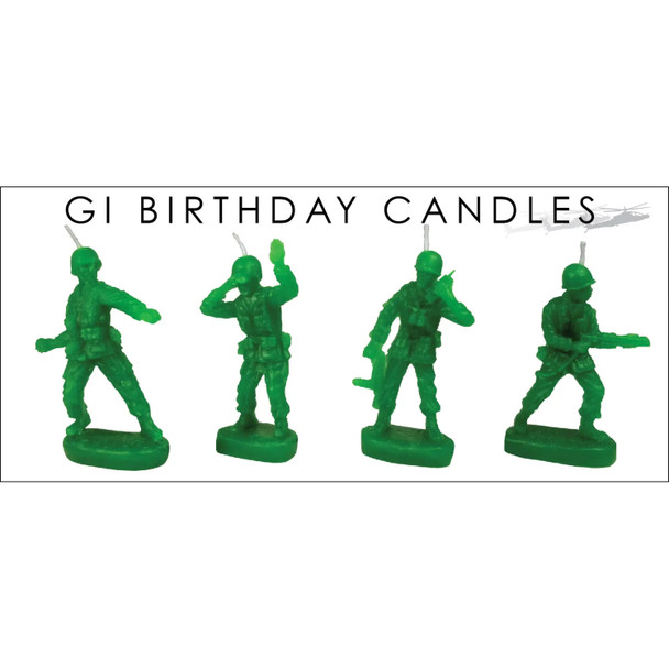 Birthday Candles - GI Army Men