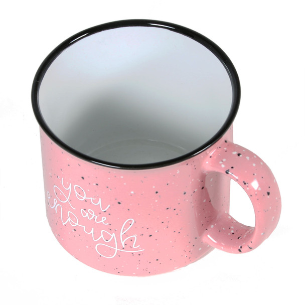 You Are Enough Pink Camp Mug