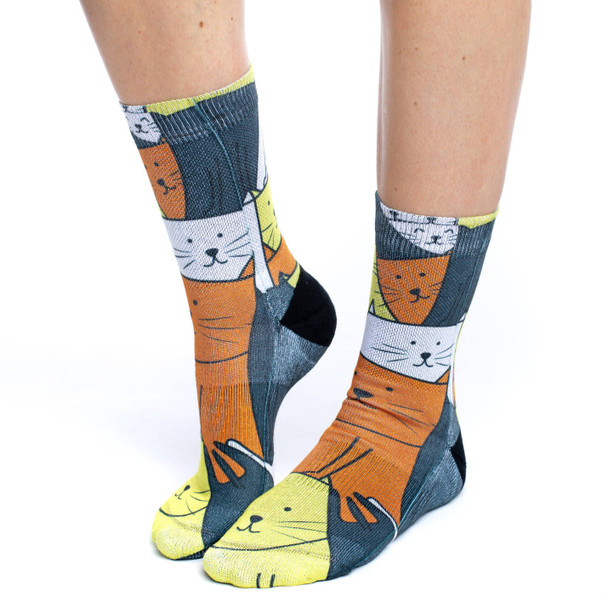 Cats are Watching Active Fit Socks