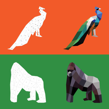 Paint by Sticker Kids- Zoo Animals