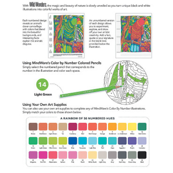 Wild Wonders Color by Number - Book 4