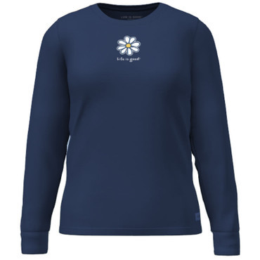 Daisy Women's LS Crusher Tee - darkest blue