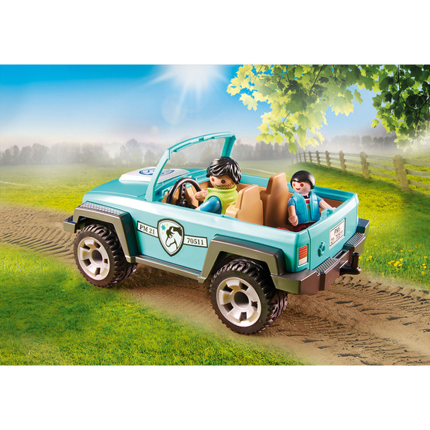 Car with Pony Trailer