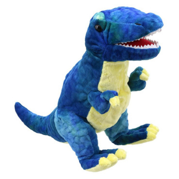 Blue T-Rex Baby Dino Puppet