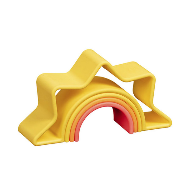 Neon Sun Silicone Teether and Toy