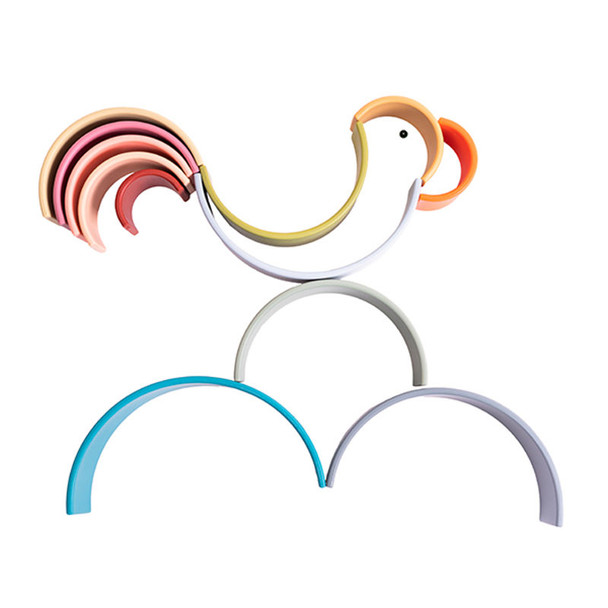 Nature Rainbow 12x Silicone Teether and Toy
