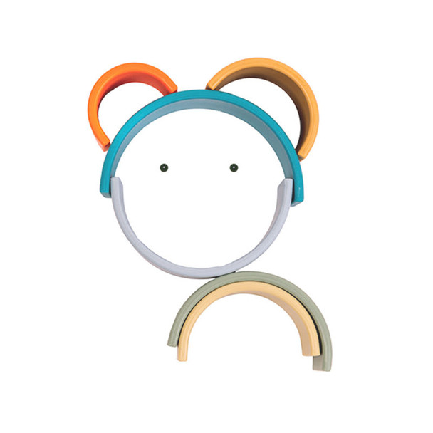 Nature Rainbow 6x Silicone Teether and Toy