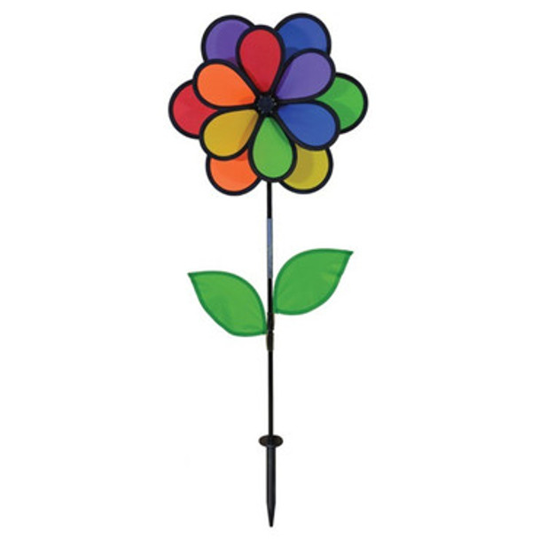 Double Flower with Leaves Spinner - 14in