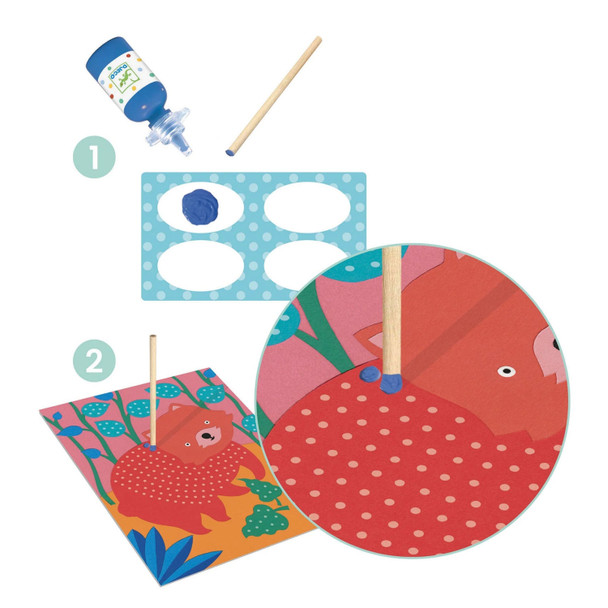 Pointillism Painting with Sticks Art Kit