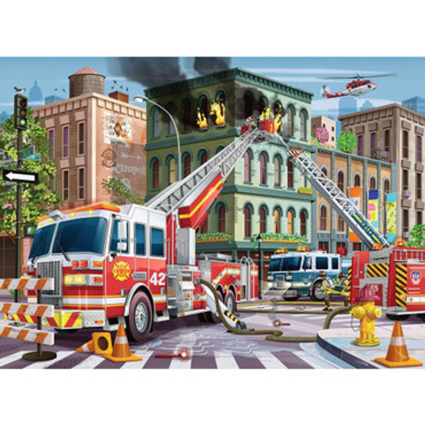Fire Truck Rescue 100pc XXL Puzzle