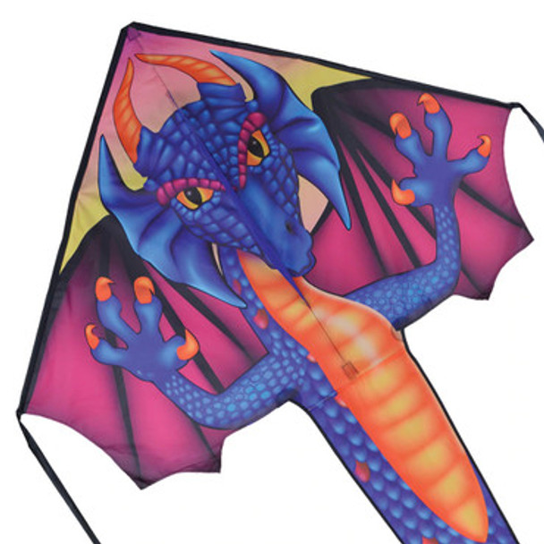 Sapphire Dragon Large Easy Flyer Kite