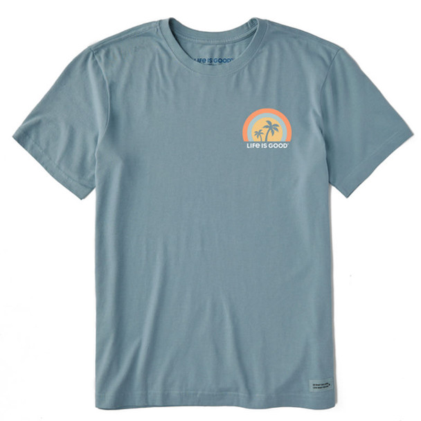 Take Me to the Ocean Men's SS Crusher-Lite Tee - smoky blue