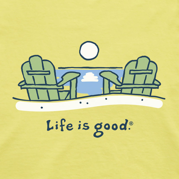 Beach Adirondacks Women's Crusher Tee - lemon yellow Beach Adirondacks Women's Crusher Tee - lemon yellow