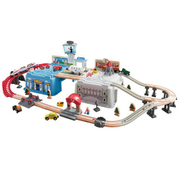 Super Cityscape Transport Bucket Train Set - 80 pc