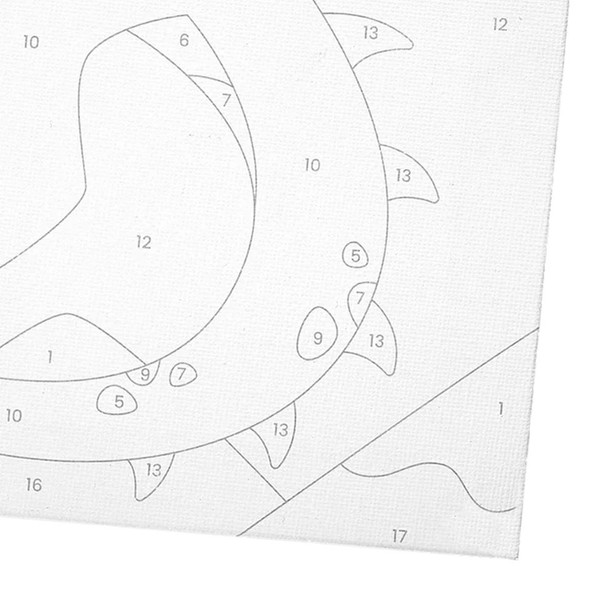 Colorific Canvas Paint by Number Kit - Fantastic Dragon