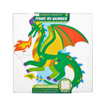 Colorific Canvas Paint by Number Kit - Fantastic Dragon