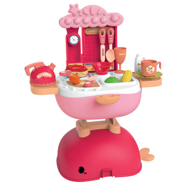 Kitchen Counter / Dressing Table Combo Set in a Whale Carrying Case