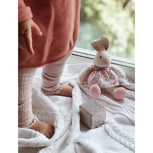Mini Plush Doll with Organic Rubber Head - Havah the Bunny