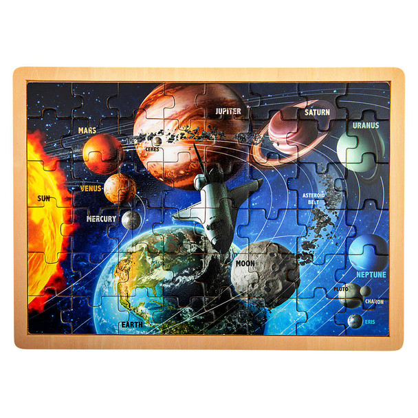 Wooden Space Adventure Puzzle - 48pc