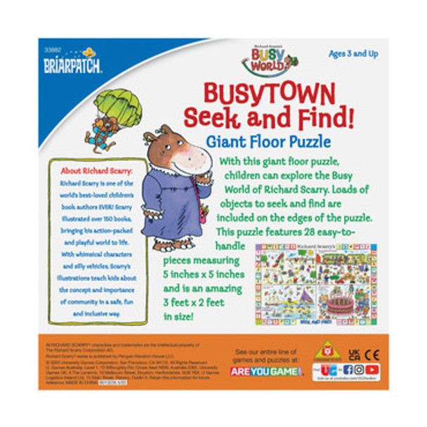 Richard Scarry's Busytown Seek and Find Giant Floor Puzzle - 28pc Richard Scarry's Busytown Seek and Find Giant Floor Puzzle - 28pc