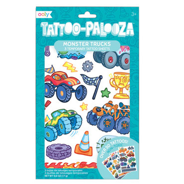 Tattoo-Palooza Temporary Tattoos - Monster Trucks
