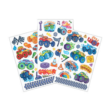 Tattoo-Palooza Temporary Tattoos - Monster Trucks