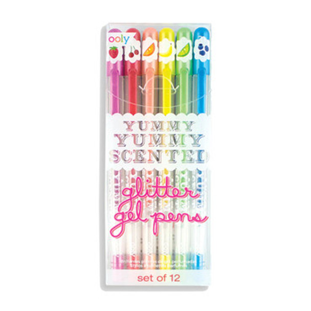 Yummy Yummy Scented Glitter Gel Pens - 12pc