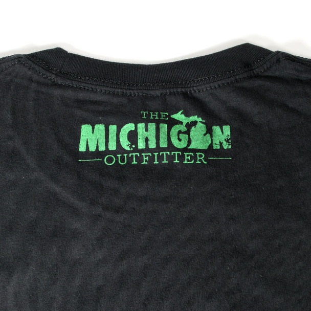 Michigan Line Art Unisex Tee - black