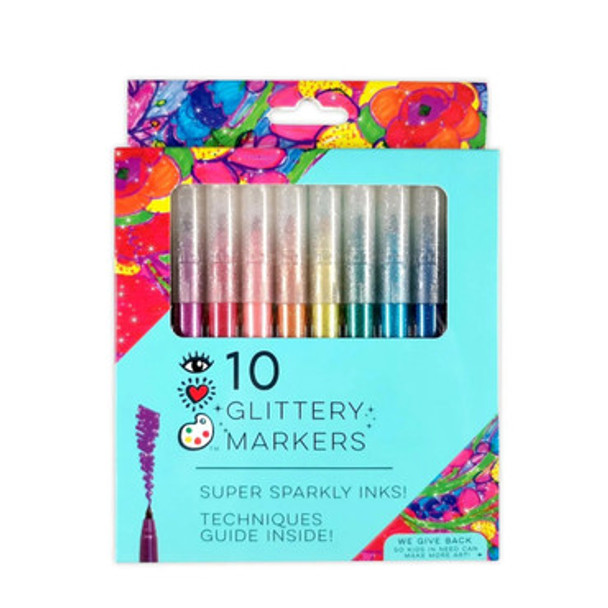 10 Glittery Markers