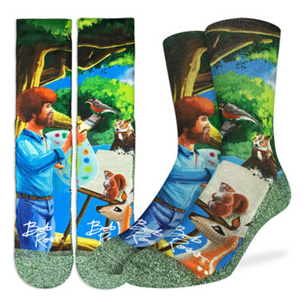 Bob Ross Painting Socks size 8-13