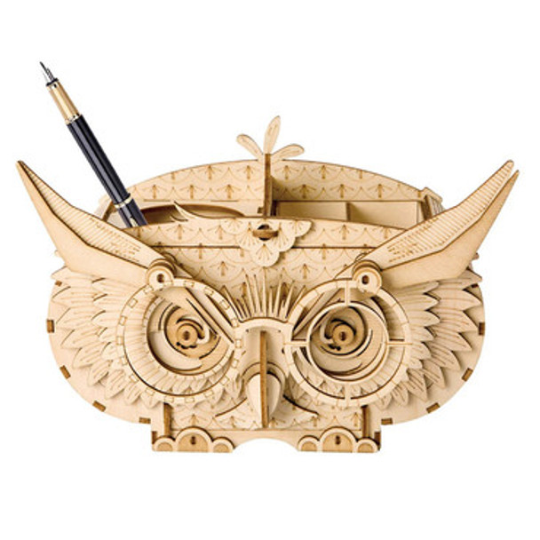 Owl Storage Box 3D Wooden Puzzle Kit