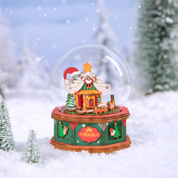 Wooden DIY Music Box Kit - Christmas Town Wooden DIY Music Box Kit - Christmas Town