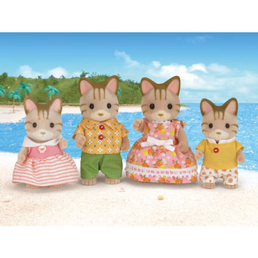 Sandy Striped Cat Family