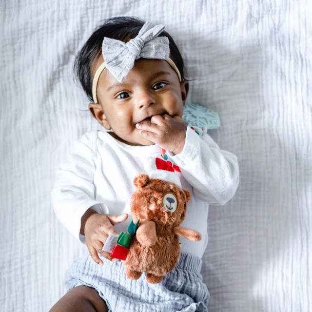 Cocoa the Bear Holiday Itzy Pal Infant Toy and Teether